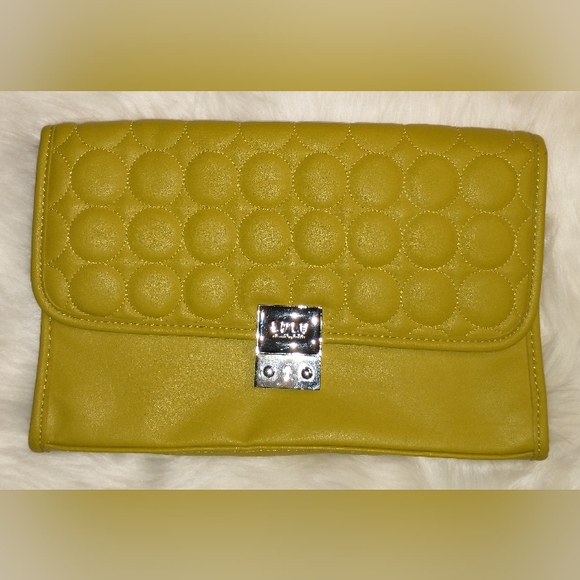 Lulus Handbags - Lulu by Lulu Guinness Lime Green Envelope Style Clutch